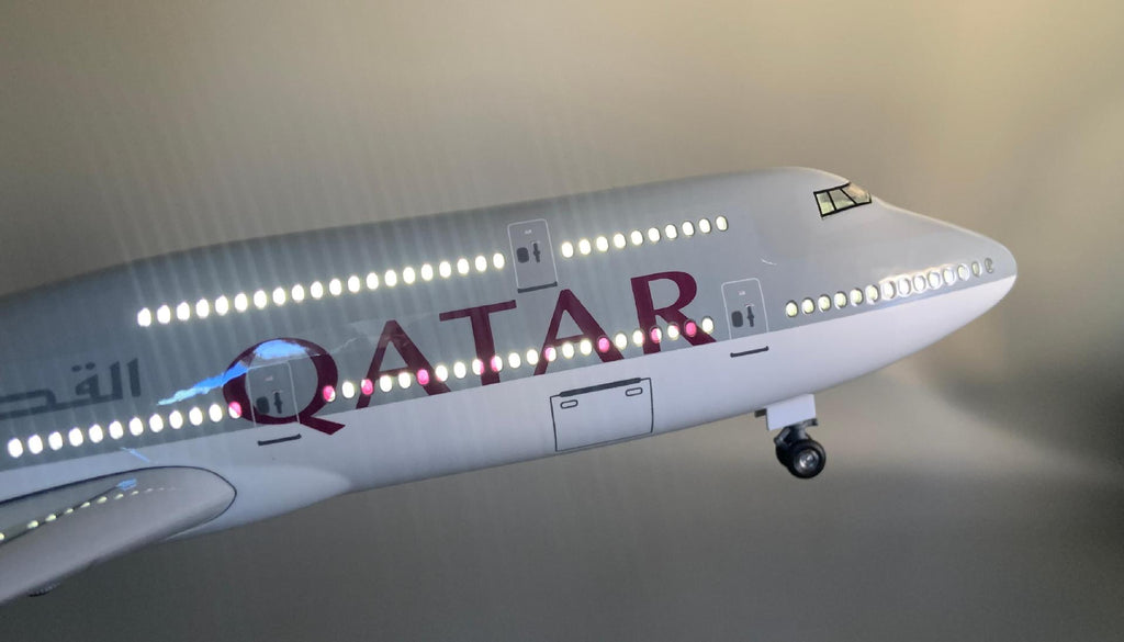 Qatar Airways Boeing 747 Model