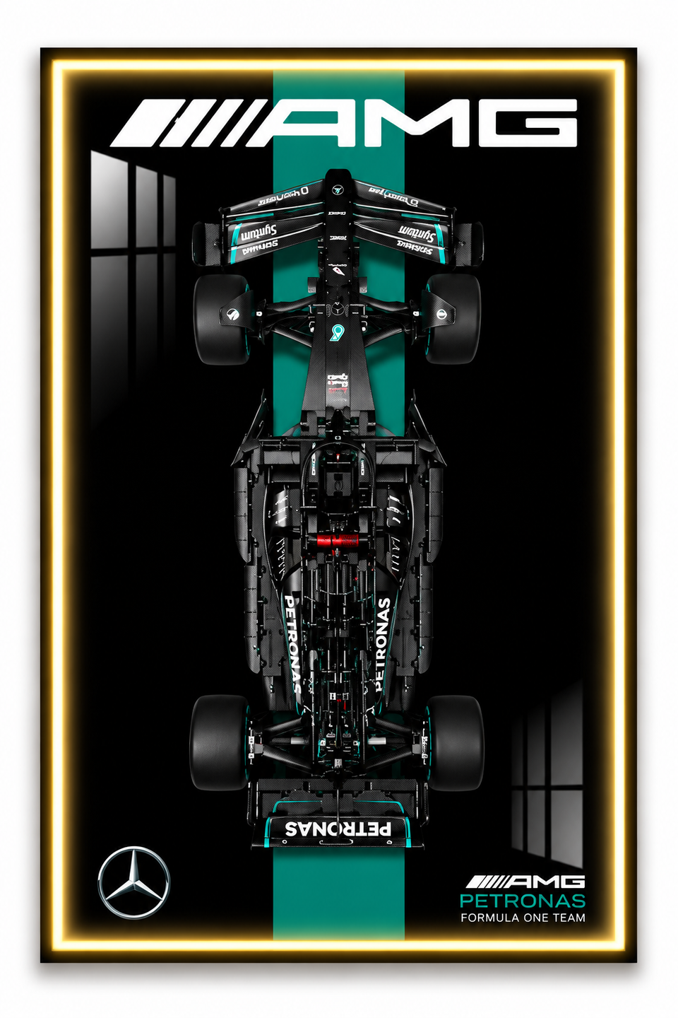 Mercedes F1 Lego 3D Display Board