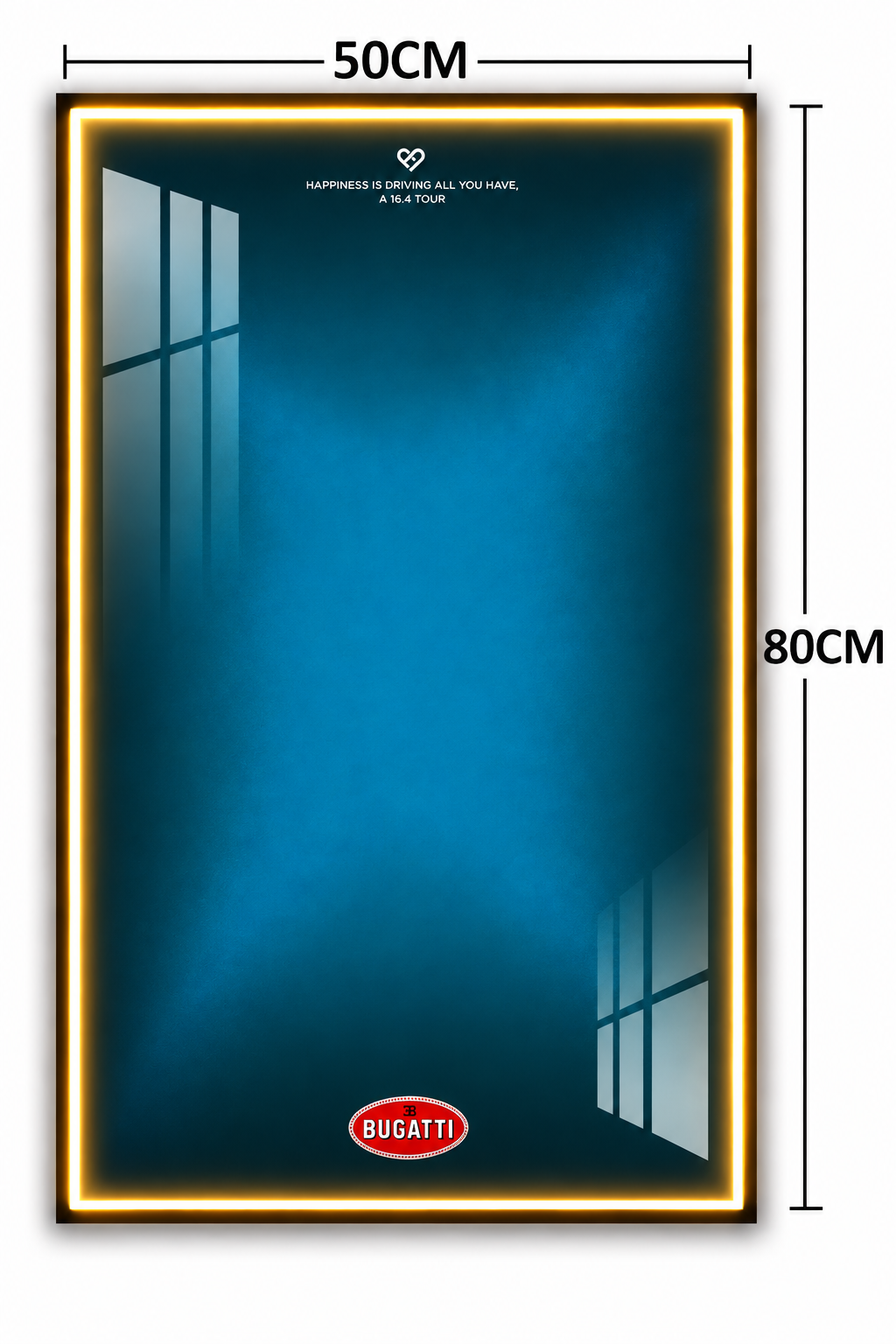 Bugatti Chiron 3D Lego Display Board