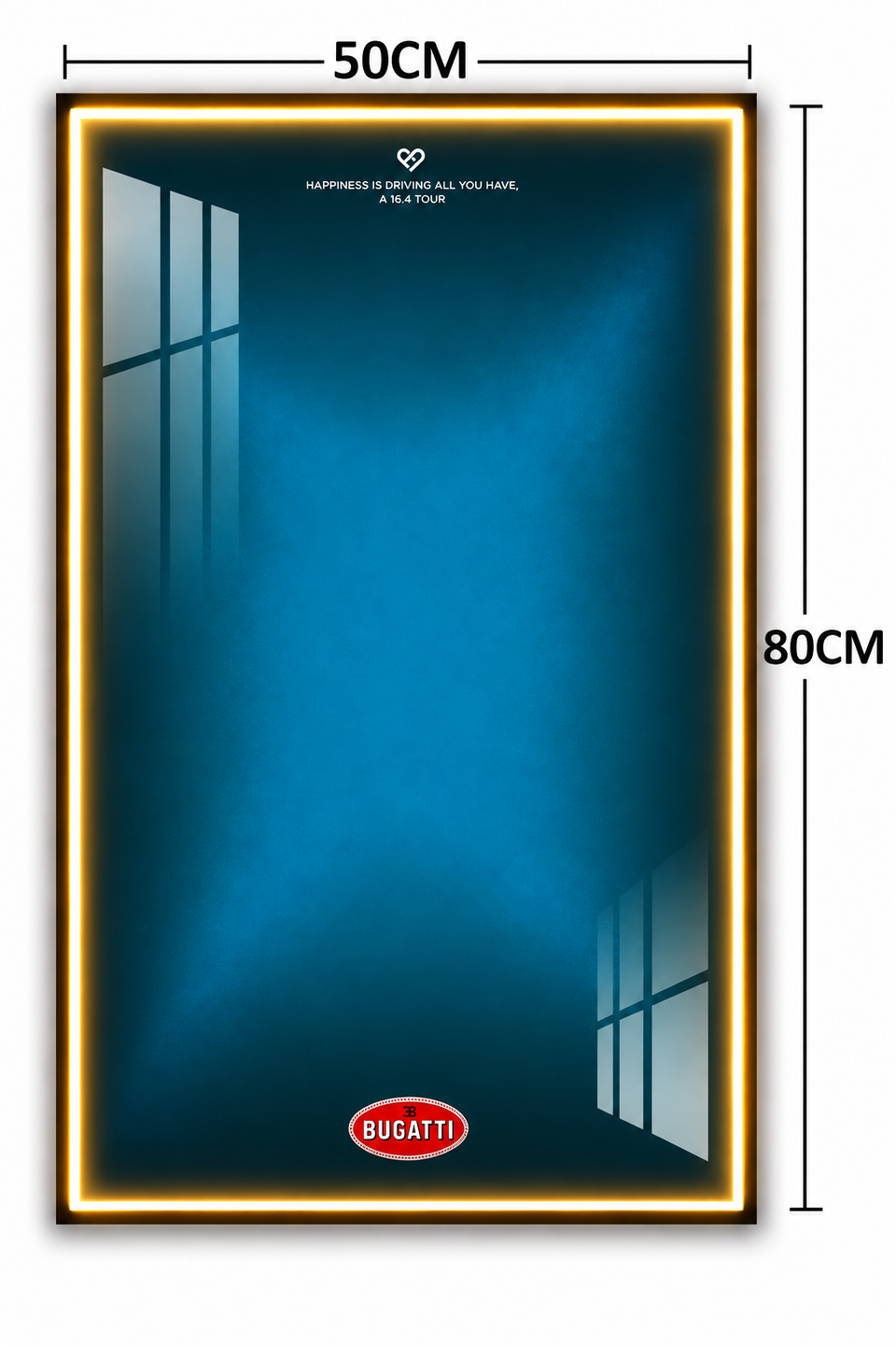 Bugatti Chiron 3D Lego Display Board
