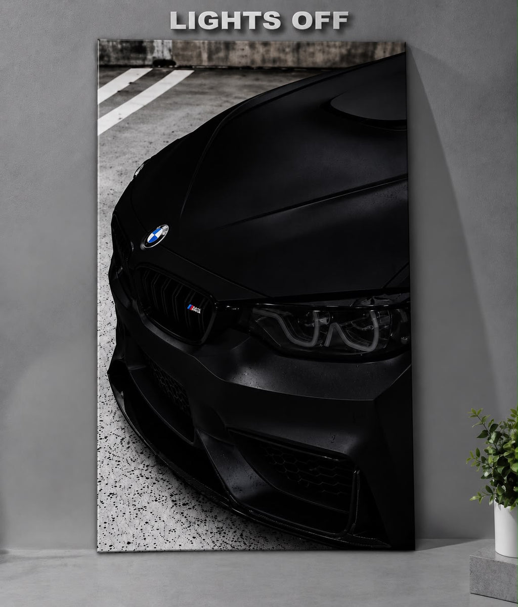 BMW M4 LED Car Display Frame