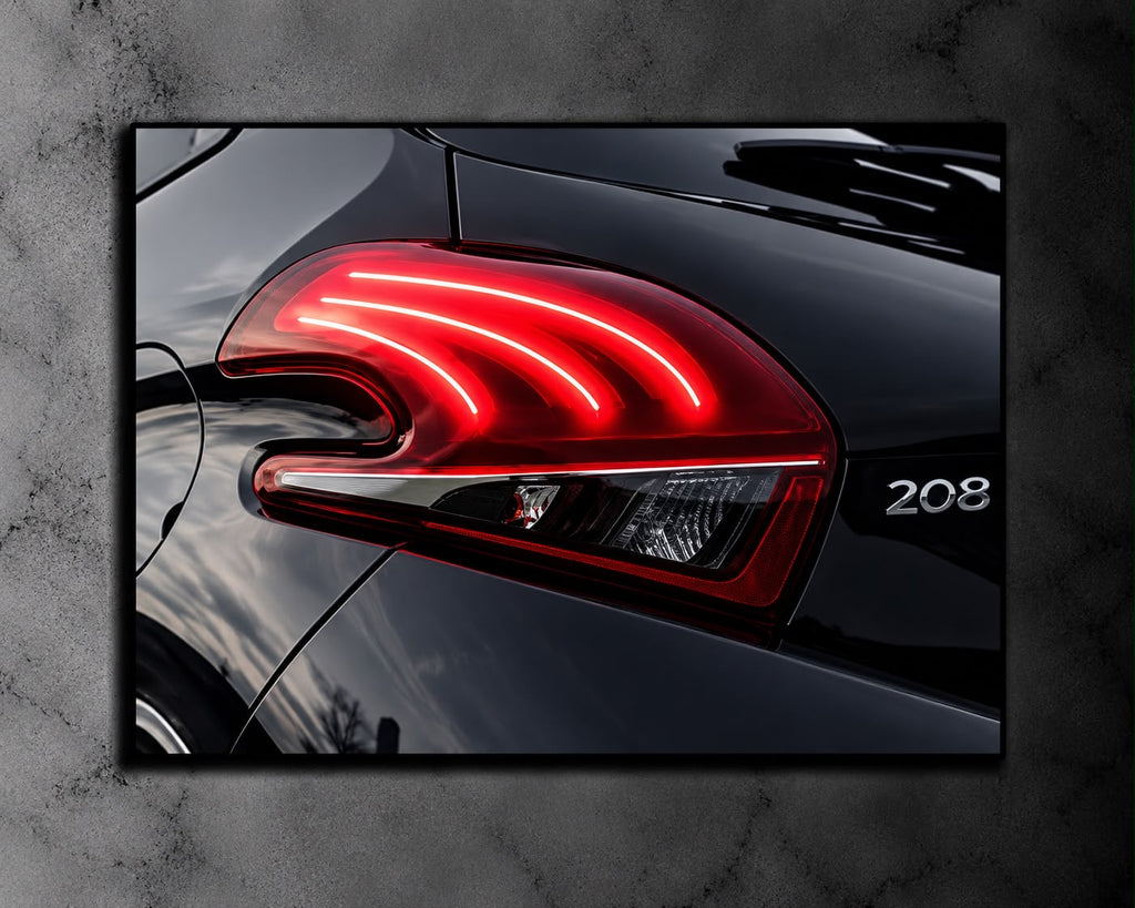 Peugeot 208 LED Car Display Frame