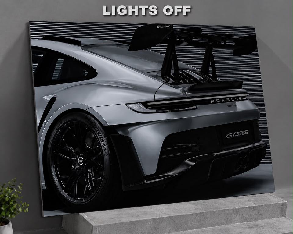 Porsche GT3 RS LED Car Display Frame