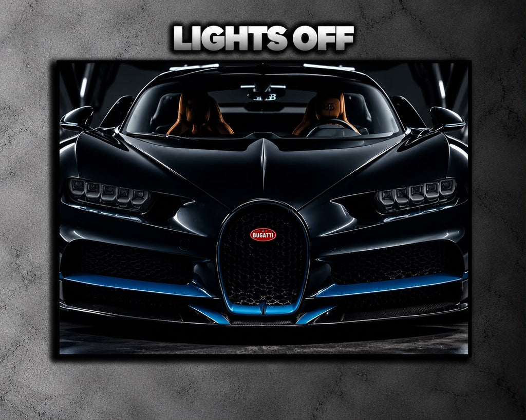 Bugatti Chiron LED Car Display Frame