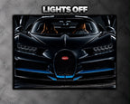 Bugatti Chiron LED Car Display Frame